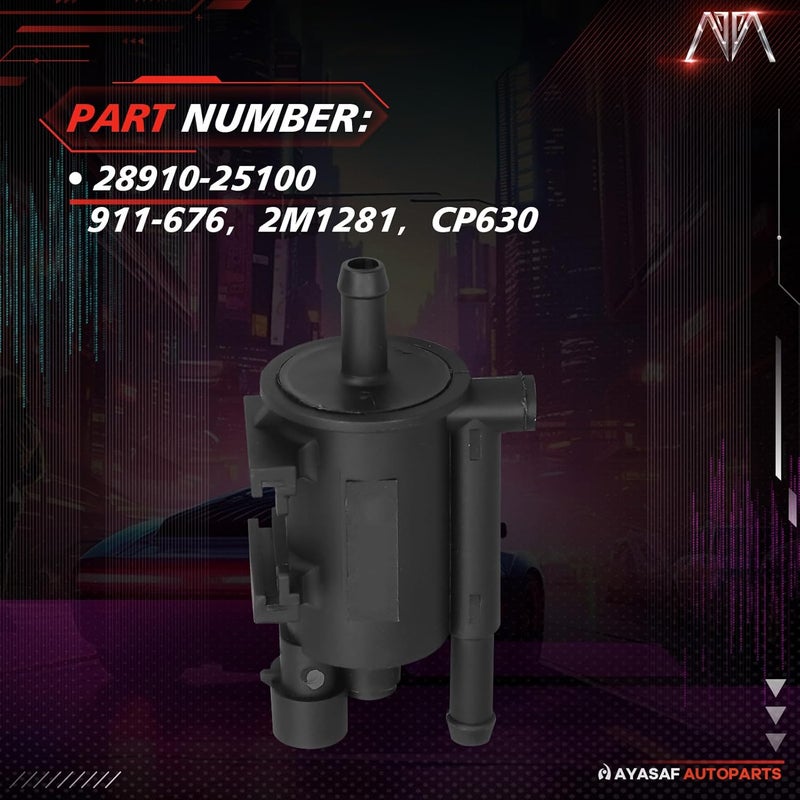 MAYASAF 911-676 Vapor Canister Purge Solenoid Valve fits for Hyundai Genesis Coupe 2010-14/Santa Fe 2010-15/Sonata 2006-14/Tucson 2010-15, for Kia Forte 2010-13/Optima 2007-15/Rondo/Sorento/Sportage - Image 3